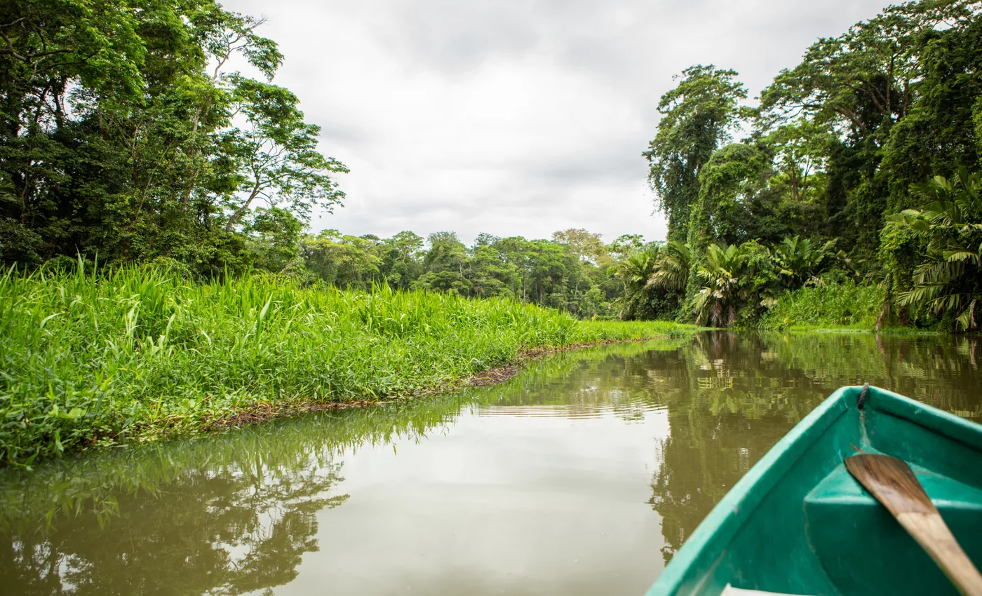 Navegación en barca por los canales de Tortuguero en Costa Rica